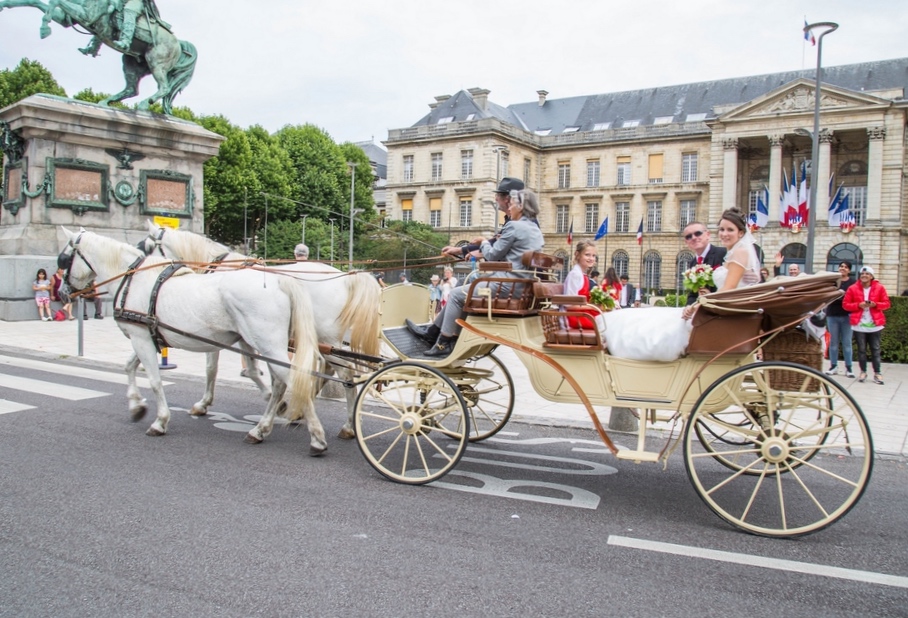 Une vraie calèche pour votre mariage